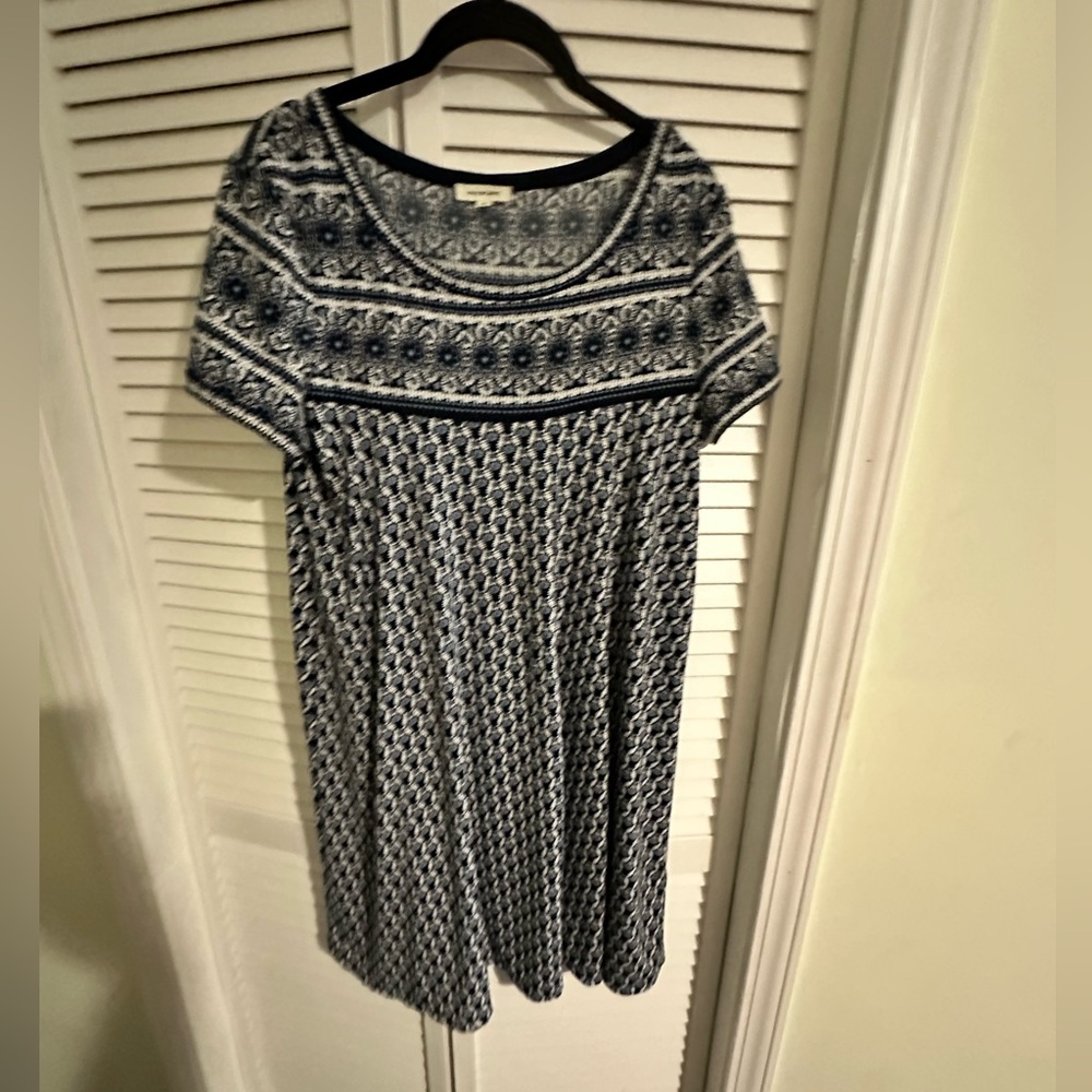 Max Studio Women's Printed Matte Jersey T-Shirt Dress Size M